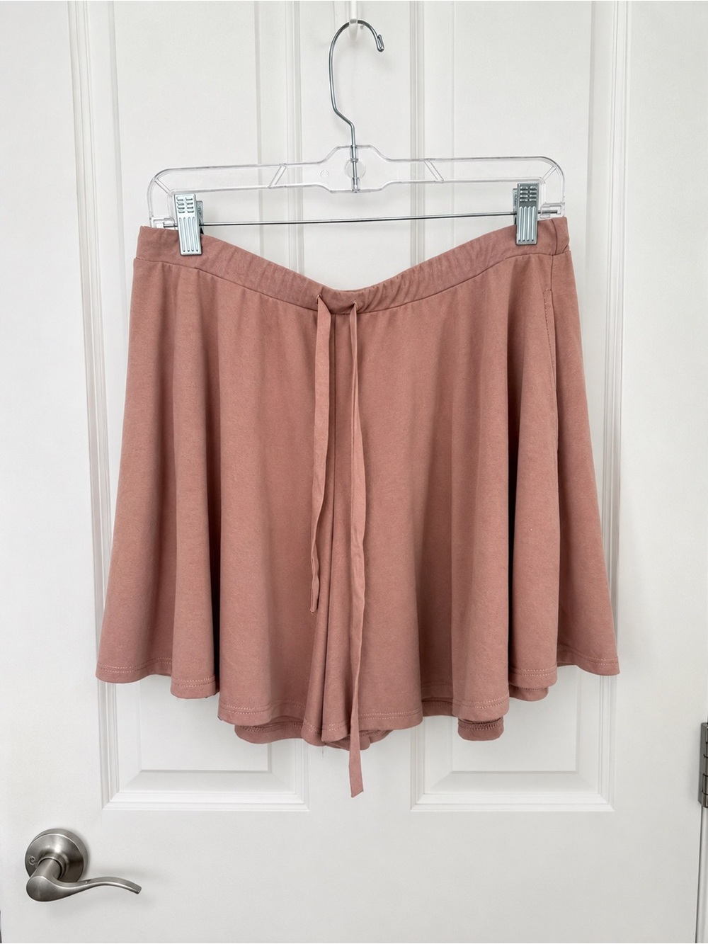 Cherish Dusty Rose Tie-Waist Skort Shorts
